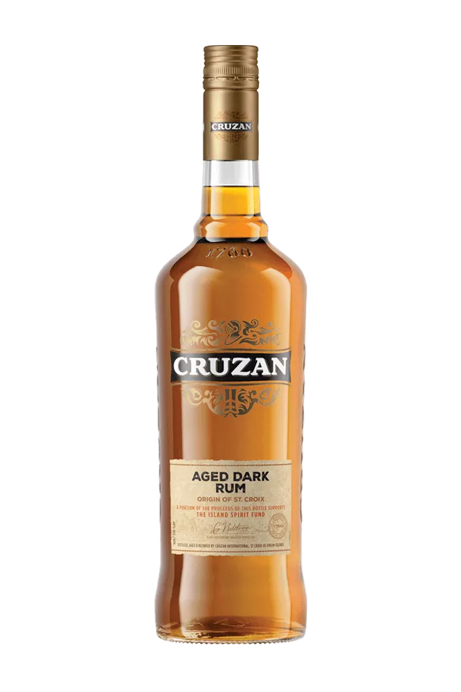 Cruzan® Aged Dark Rum glass bottle